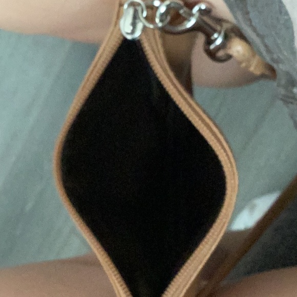 Coach Beige Leather Wristlet - Picture 6 of 6